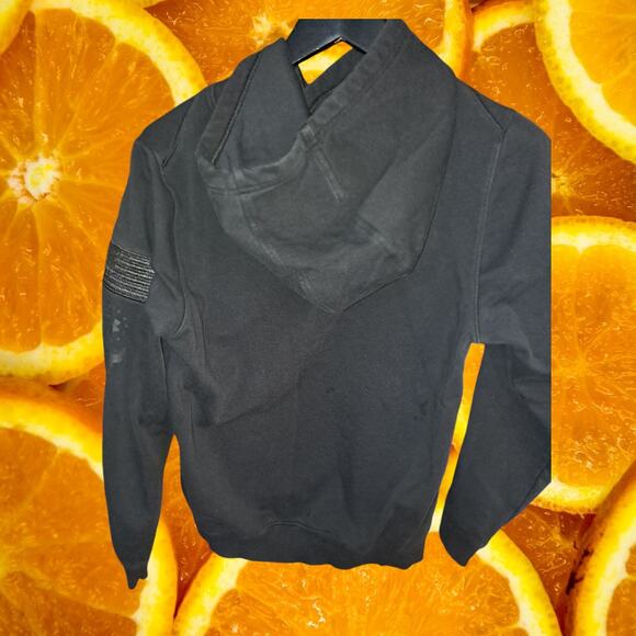 Under Armour Respect Black Hoodie with American Flag‎ on Arm Size Small - Picture 3 of 8